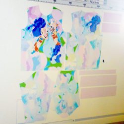 макет рисунка на выкройке